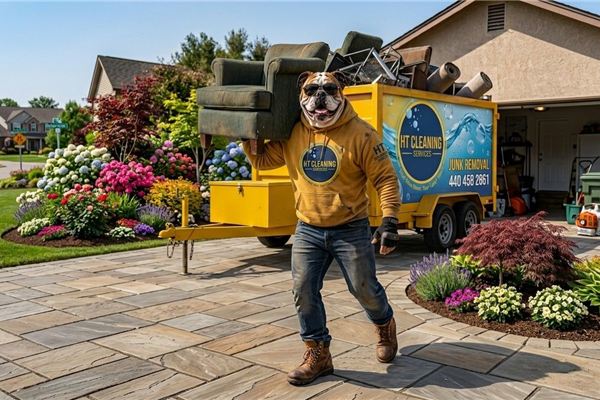HT Cleaning junk removal trailer