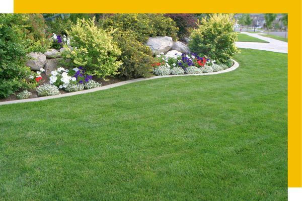 Clean lawn and garden beds after a seasonal cleanup